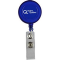 Transparent 30" Retractable Badge Reel With Metal Slip Clip (Direct Imprint